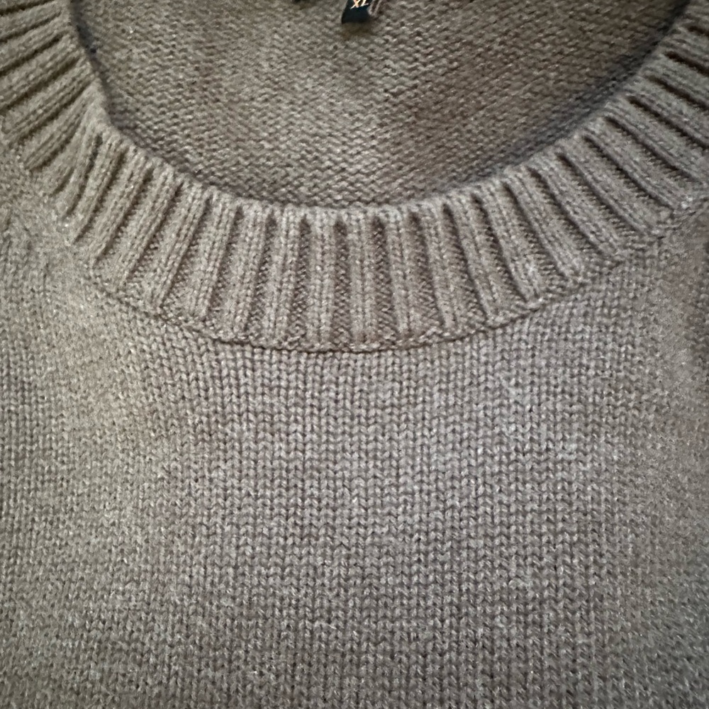 Quince Mongolian Cashmere Oversized Crew Neck Sweater in Brown Size XL - Picture 10 of 16